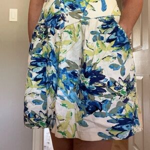 Floral Print skirt with Pockets - homemade